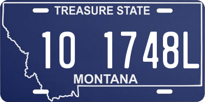 MT license plate 101748L