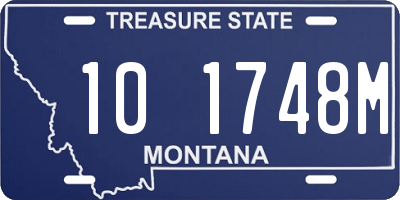 MT license plate 101748M