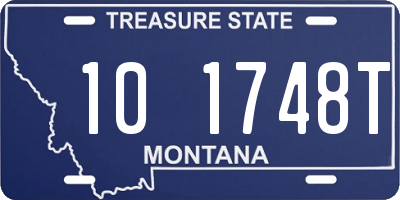 MT license plate 101748T