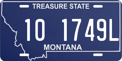 MT license plate 101749L