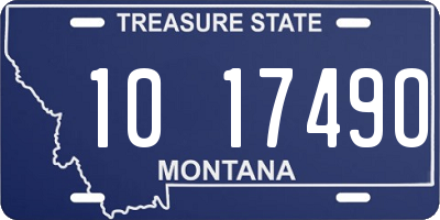 MT license plate 101749O