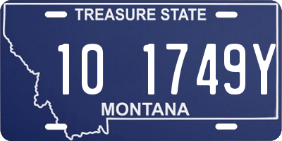 MT license plate 101749Y