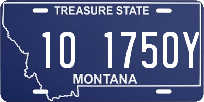 MT license plate 101750Y