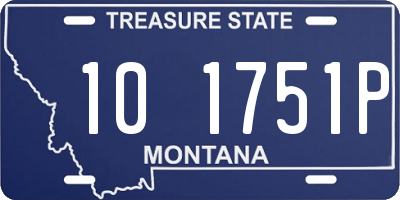 MT license plate 101751P