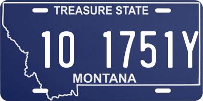 MT license plate 101751Y