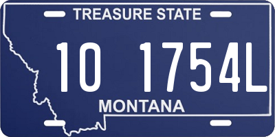 MT license plate 101754L