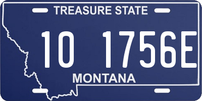 MT license plate 101756E