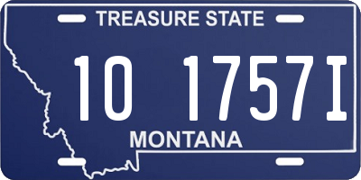 MT license plate 101757I