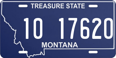 MT license plate 101762O