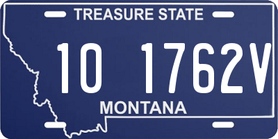 MT license plate 101762V