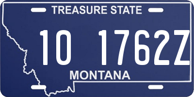 MT license plate 101762Z