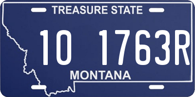 MT license plate 101763R