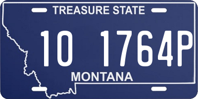 MT license plate 101764P