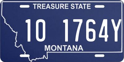 MT license plate 101764Y