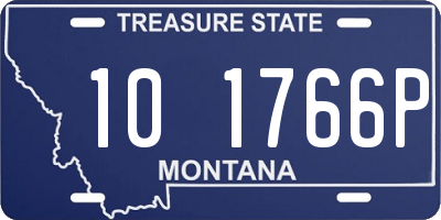 MT license plate 101766P