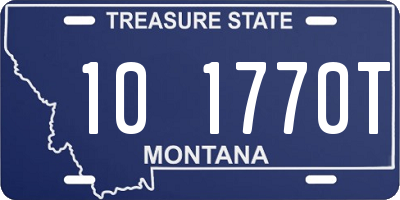 MT license plate 101770T