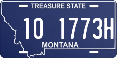MT license plate 101773H
