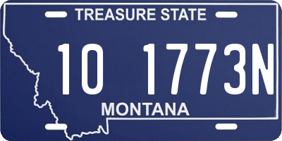 MT license plate 101773N