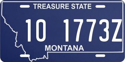 MT license plate 101773Z