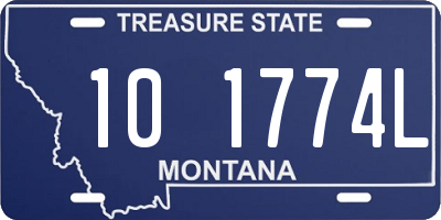 MT license plate 101774L