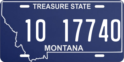 MT license plate 101774O