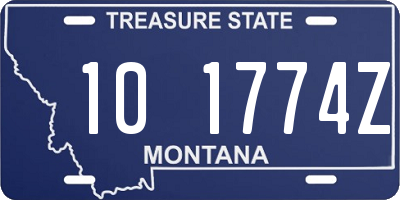 MT license plate 101774Z