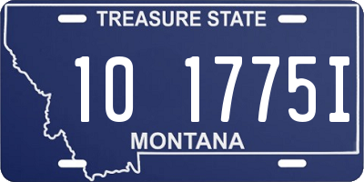 MT license plate 101775I