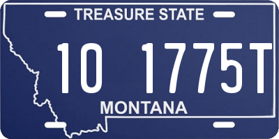 MT license plate 101775T