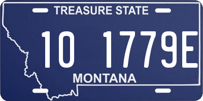 MT license plate 101779E