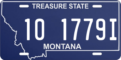 MT license plate 101779I