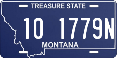 MT license plate 101779N