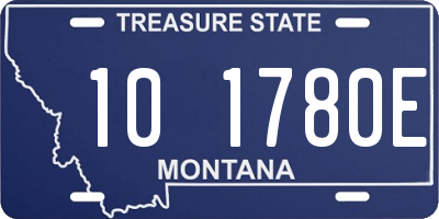 MT license plate 101780E