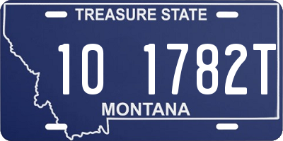 MT license plate 101782T