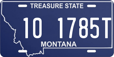 MT license plate 101785T