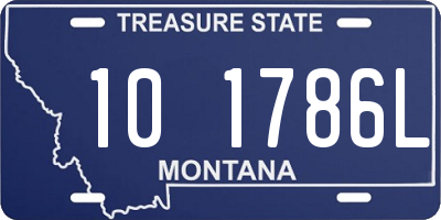 MT license plate 101786L