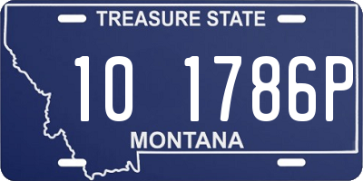 MT license plate 101786P