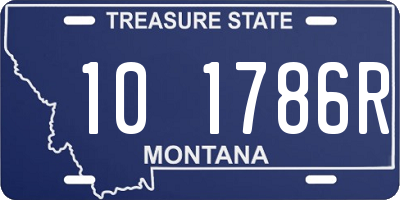 MT license plate 101786R