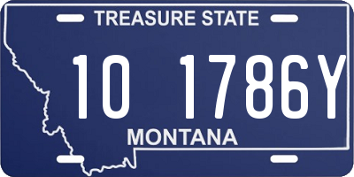 MT license plate 101786Y