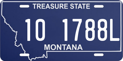 MT license plate 101788L