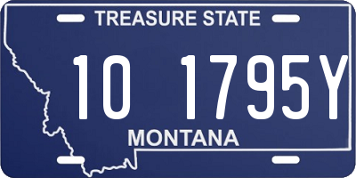 MT license plate 101795Y