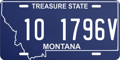 MT license plate 101796V