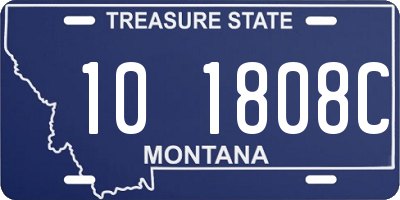 MT license plate 101808C