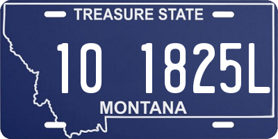 MT license plate 101825L