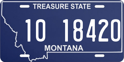MT license plate 101842O