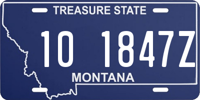 MT license plate 101847Z