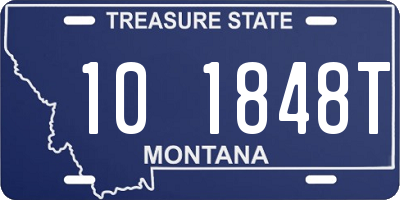 MT license plate 101848T