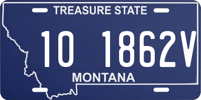 MT license plate 101862V