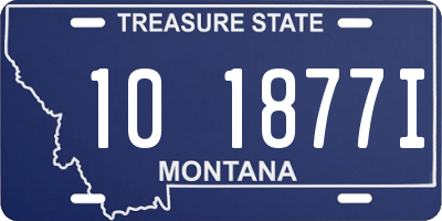 MT license plate 101877I