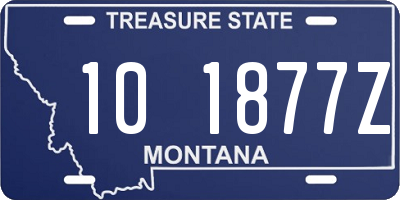 MT license plate 101877Z