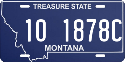 MT license plate 101878C